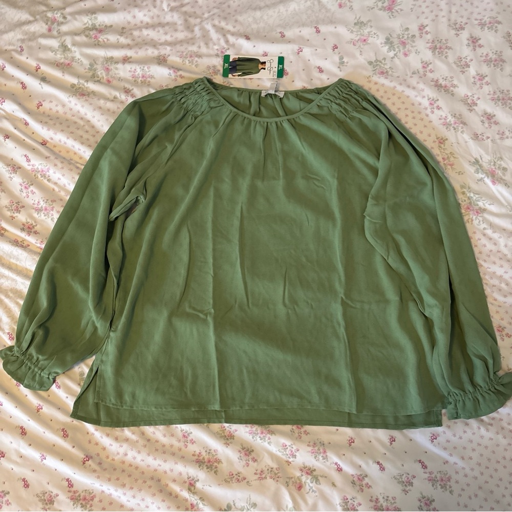 Women's Jessica Simpson Green Blouse (XL)